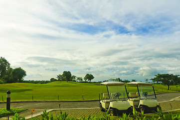 Image showing Golf Greens