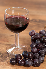 Image showing Grape and wine