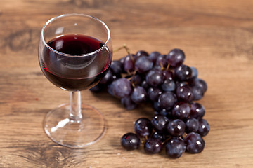 Image showing Grape and wine