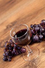 Image showing Grape and wine