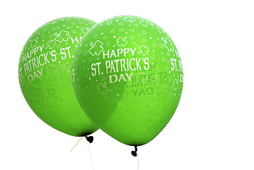 Image showing St. Patrick's Day balloons