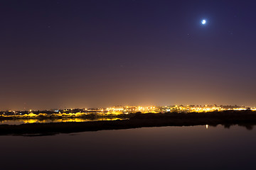 Image showing Barreiro skyline at night.