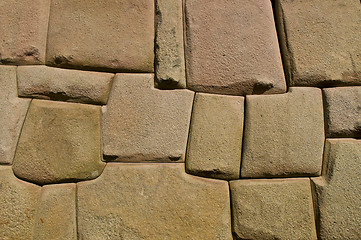 Image showing Inca stone wall