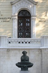 Image showing History of the Croats sculpture of a woman
