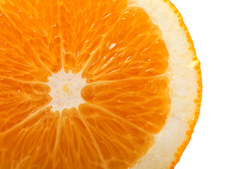 Image showing Slice of orange isolated on white background