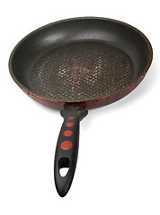 Image showing Dirty old frying pan