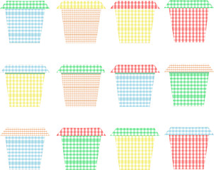 Image showing collection of flowerpots, white background