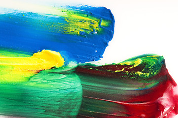 Image showing paints on the white paper