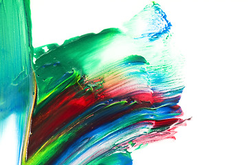 Image showing paints on the white paper