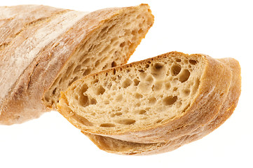 Image showing Bread isolated on the white background