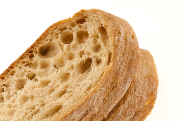 Image showing Bread isolated on the white background