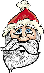 Image showing santa claus face