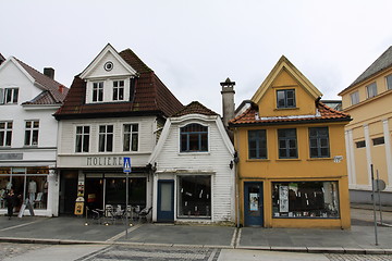 Image showing Town houses in Bergen