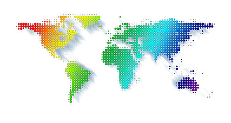 Image showing world map illustration