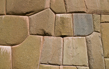 Image showing Inca stone wall