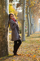 Image showing Shot of young woman in the park