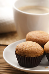 Image showing Coffee and cinnamon muffins