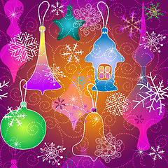Image showing Christmas vivid pattern