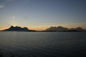 Image showing night at sea