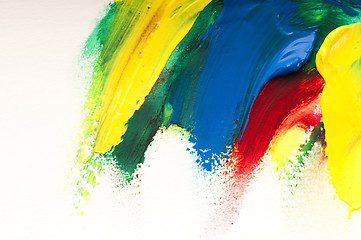 Image showing mixing paints. background 