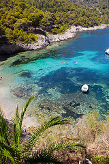 Image showing Beautiful turquoise water in Kefalonia