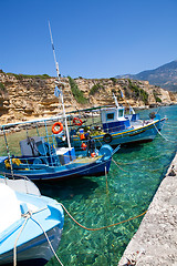 Image showing Fishing boats in Kefalonia