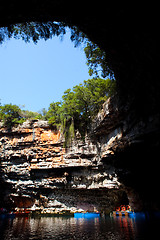 Image showing Melissani cave