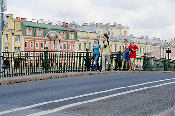 Image showing St Petersburg tourists