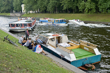 Image showing St Petersburg boat