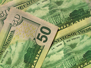 Image showing american dollars background