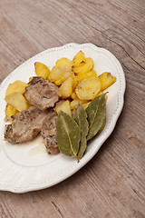 Image showing lamb with potatoes