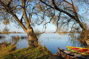 Image showing Boats resting place 