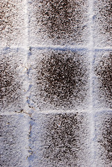 Image showing Snow-covered tiles 