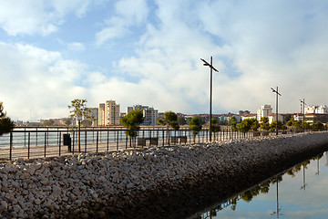 Image showing Promenade along the river.