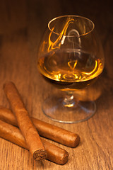 Image showing Whisky and cigars