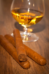 Image showing Whisky and cigars