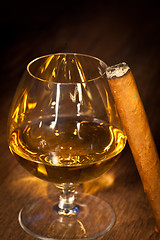 Image showing Whisky and cigars