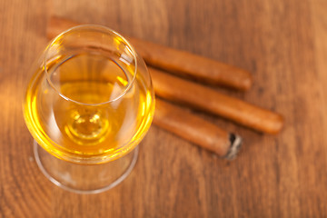 Image showing Whisky and cigars