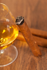 Image showing Whisky and cigars