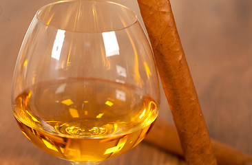 Image showing Whisky and cigars