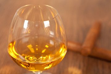 Image showing Whisky and cigars