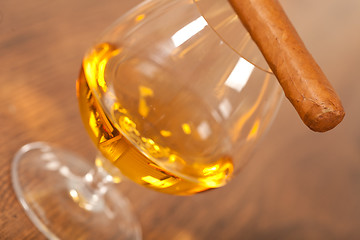 Image showing Whisky and cigars