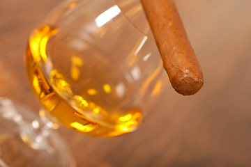 Image showing Whisky and cigars