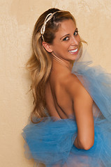 Image showing Blue tulle