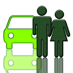 Image showing Car and couple