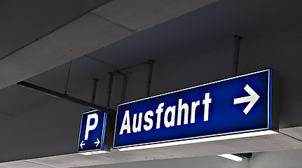 Image showing Ausfahrt