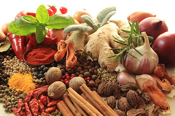 Image showing Spices and herbs.