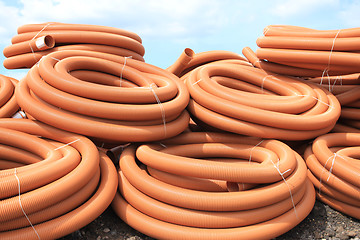 Image showing Plastic pipes