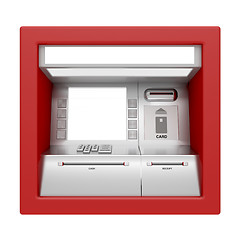 Image showing ATM machine isolated on white