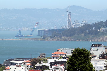 Image showing Bay Bridge Construction San Francisco